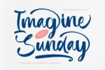 Imagine Sunday Bold Handwritten Font | DesignPea