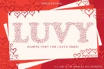 Luvy – A Cute Hearts Font for Loved Ones! | DesignPea
