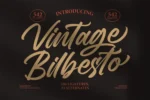 Vintage Bilbesto Modern Brush Font | DesignPea