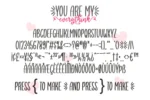 You are my everythink font duo | DesignPea